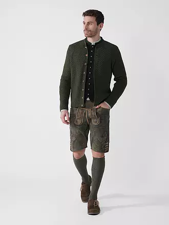GOTTSEIDANK | Gilet traditionnel en tricot Xavier | dunkelgrün